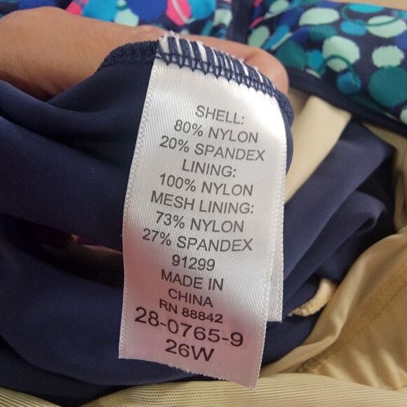 SWIM 365 polka dot swimdress swimsuit size 26w - Picture 7 of 7